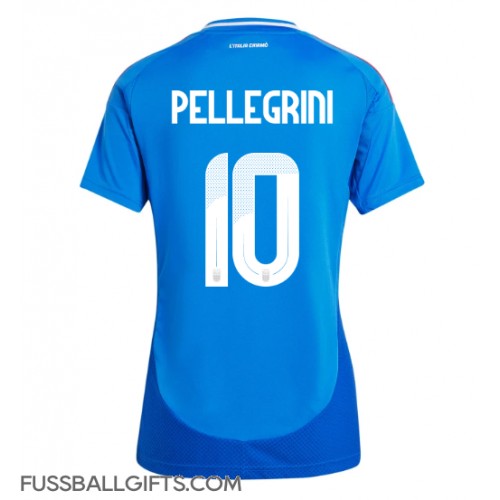 Italien Lorenzo Pellegrini #10 Fußballbekleidung Heimtrikot Damen EM 2024 Kurzarm